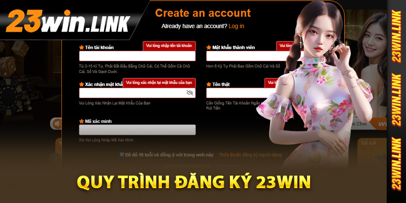 Hướng Dẫn Đăng Ký 23Win Đơn Giản Nhận Quà Tân Thủ 88K 3 Quy trình đăng ký 23Win chính xác nhất